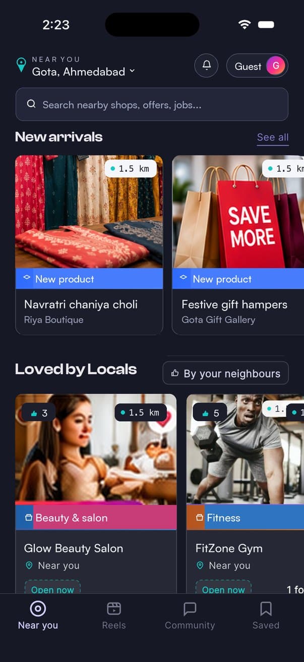 The Najik app: new arrivals near you — a Navratri chaniya choli collection and festive gift hampers